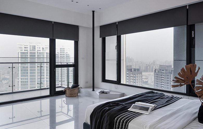 極簡設(shè)計,黑白臥室設(shè)計