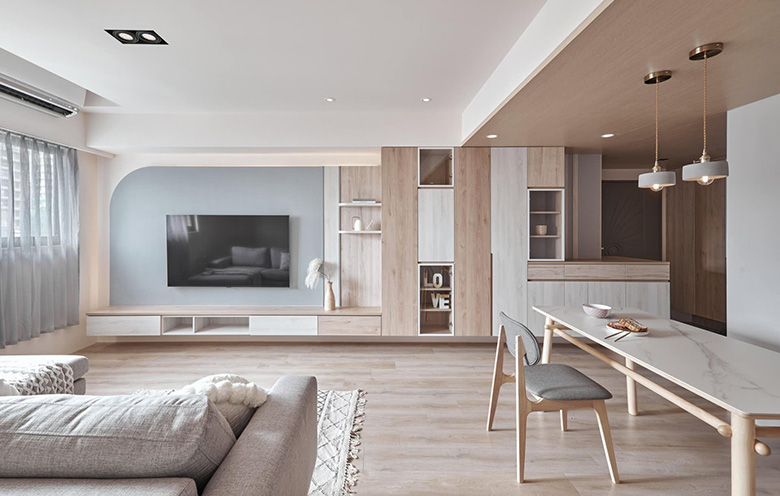 奶茶配色家裝,北歐風設(shè)計